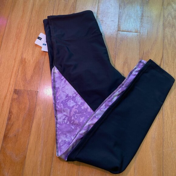 NWT, Daub + Design XL Leggings, Purple, Asymmetrical Tie-Dye - Picture 5 of 5